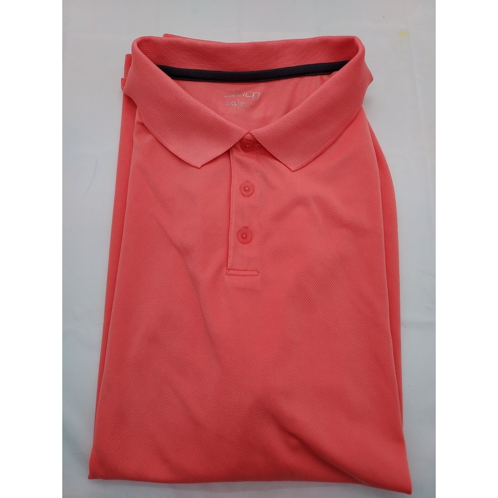 BCG Men's Polo Gold Shirt Size 2XL Mineral‎ Red Color Wicking Material